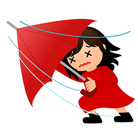 台風、緊急災害の登園について