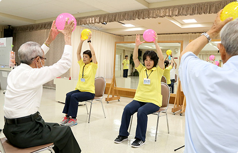 ボールバランスエクササイズ